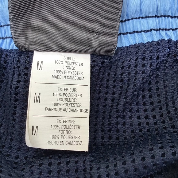 Speedo Navy White Stripe 28 Swim Trunks - Picture 4 of 7